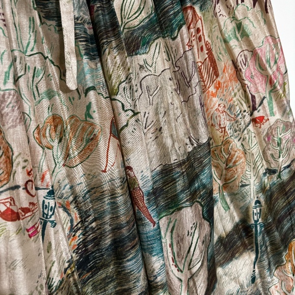 NWOT Runaway Bicycle Cara Silk Skirt, Printed - Raw Silk - Picture 8 of 16